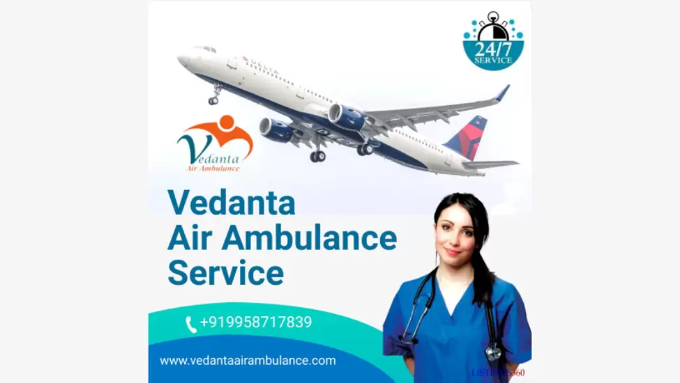 Use Vedanta Air Ambulance Service in Jaipur with Life Support Machine