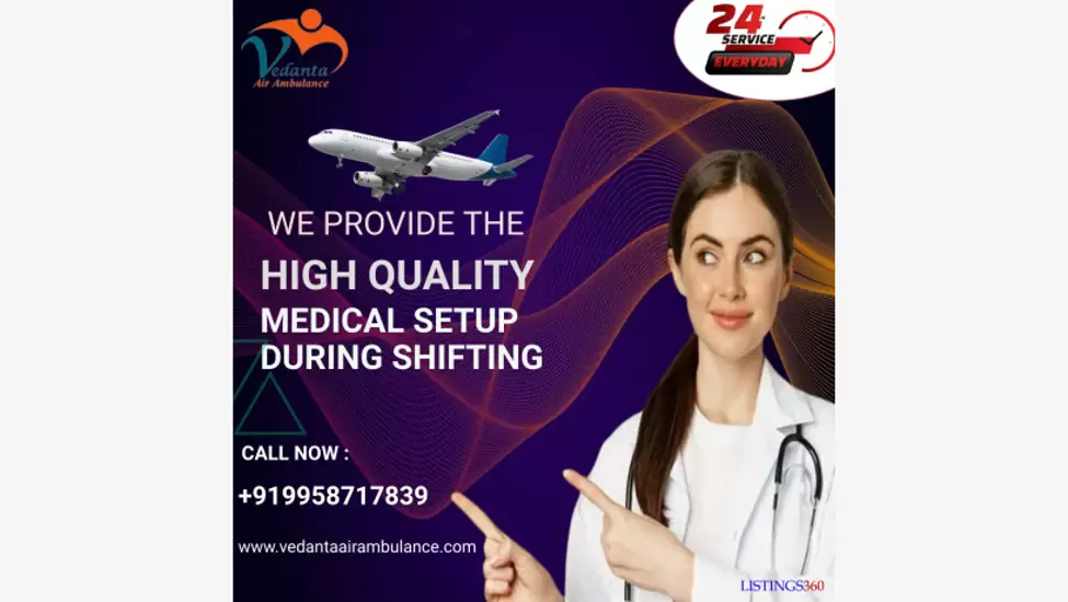 Get The Fastest Air Ambulance Service in Jammu by Vedanta at a Very Low Fare