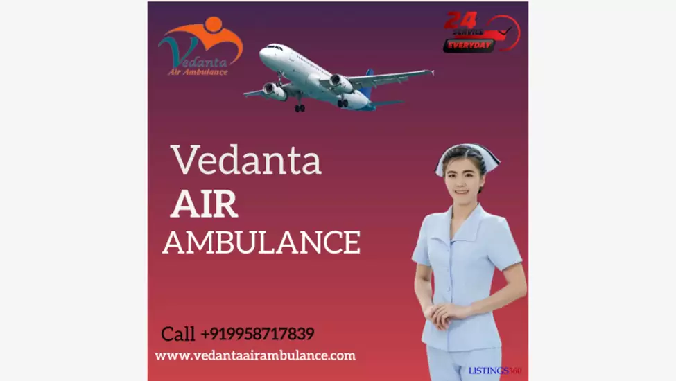 Hire The Quickest Air Ambulance Service in Dibrugarh by Vedanta